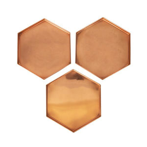 Hexagonal Copper Trays Copper Trays