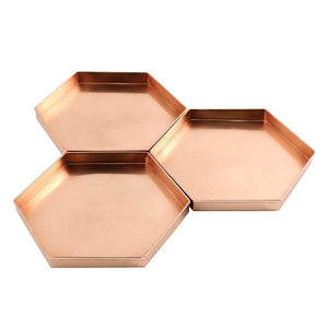 Hexagonal Copper Trays Copper Trays