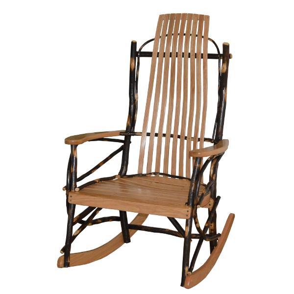 Hickory 9-Slat Rocker Rocking Chair Natural Stain