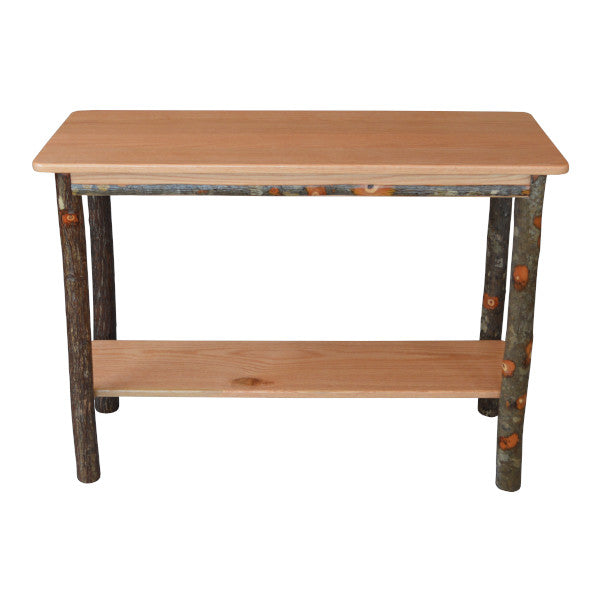 Hickory Console Table Console Table Natural Stain
