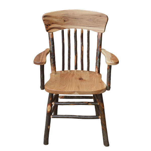 Hickory Panel Back Dining Chair With Arms Outdoor Chair