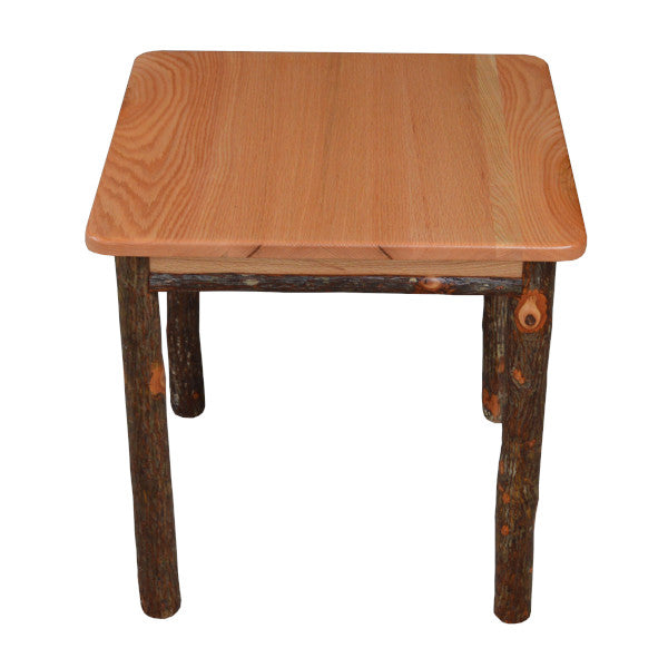 Hickory Solid Wood End Table End Table Natural Stain