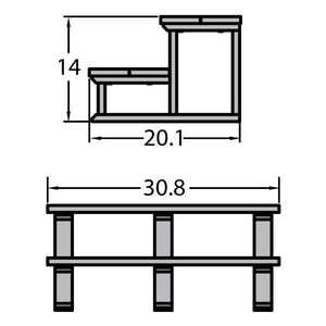Hot Tub Spa Two Tier Steps 32 Inch Tier Steps