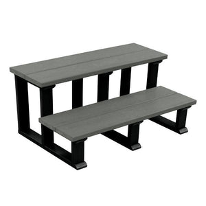 Hot Tub Spa Two Tier Steps 32 Inch Tier Steps Coastal Teak