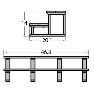 Hot Tub Spa Two Tier Steps 48 Inch Tier Steps