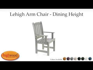 Lehigh Recycled Plastic Outdoor Dining Armchair