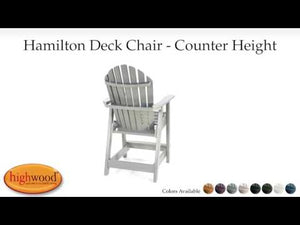 Adirondack Hamilton Outdoor Counter Height Deck Chair