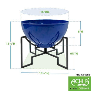 Jane Planters with Steel Patina Bowls Planters with Bowls