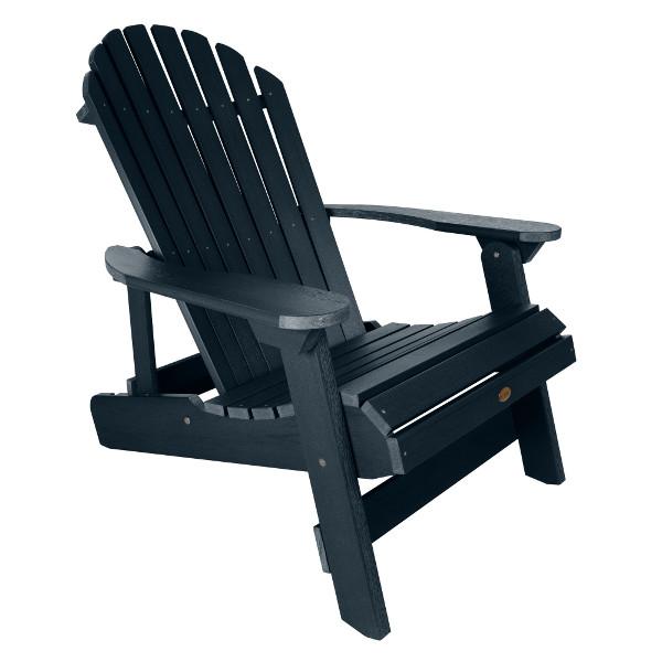 King Hamilton Folding &amp; Reclining Adirondack Outdoor Chair Patio Chair Federal Blue