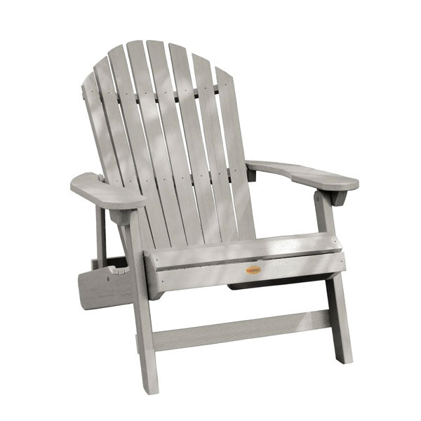 King Hamilton Folding &amp; Reclining Adirondack Outdoor Chair Patio Chair Harbor Gray