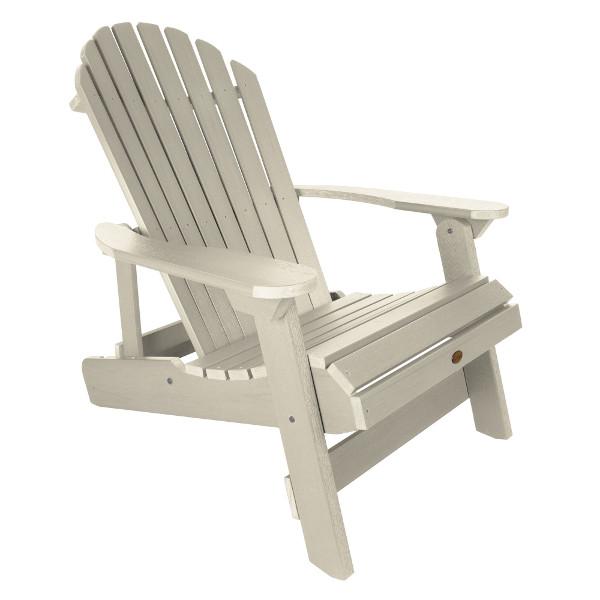 King Hamilton Folding &amp; Reclining Adirondack Outdoor Chair Patio Chair Whitewash
