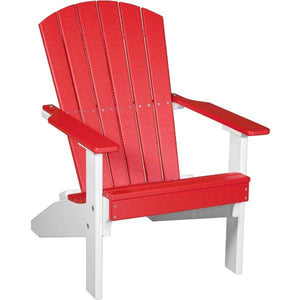Lakeside Adirondack Chair Adirondack Chair Red & White