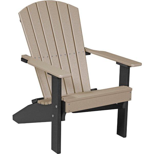 Lakeside Adirondack Chair Adirondack Chair Weatherwood &amp; Black