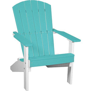 Lakeside Adirondack Chair Adirondack Chair Aruba Blue & White