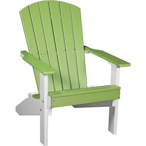 Lakeside Adirondack Chair Adirondack Chair Lime Green & White