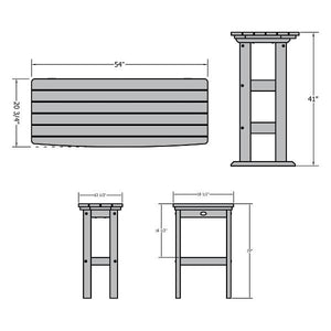 Lehigh 3pc Bar Height Balcony Set Conversation Set