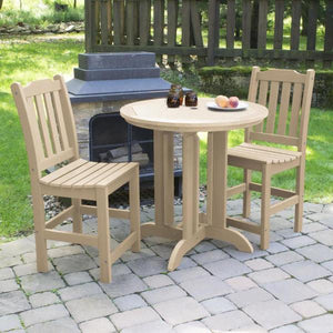 Lehigh 3pc Round Counter Height Outdoor Patio Dining Set Dining Set