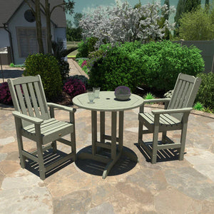 Lehigh 3pc Round Counter Height Outdoor Patio Dining Set Dining Set
