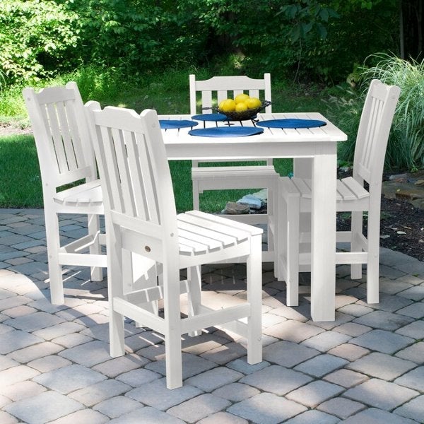 Lehigh 5pc Square Counter Height Outdoor Dining Set 42&quot; x 42&quot; Dining Set