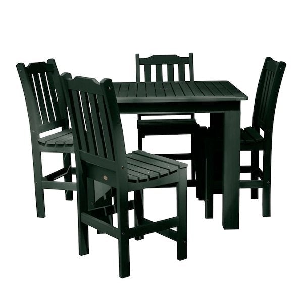 Lehigh 5pc Square Counter Height Outdoor Dining Set 42&quot; x 42&quot; Dining Set Charleston Green
