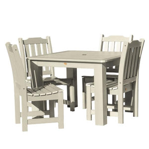 Lehigh 5pc Square Patio Dining Set Dining Set Whitewash