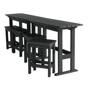 Lehigh 6pc Counter Height Balcony Set Dining Set Black