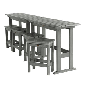 Lehigh 6pc Counter Height Balcony Set Dining Set Coastal Teak