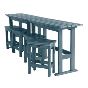Lehigh 6pc Counter Height Balcony Set Dining Set Nantucket Blue