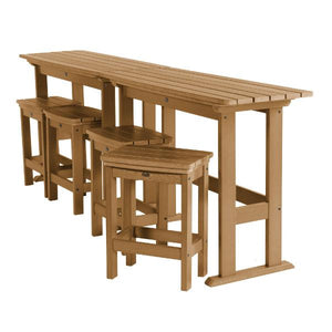 Lehigh 6pc Counter Height Balcony Set Dining Set Toffee