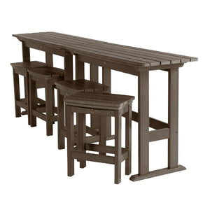 Lehigh 6pc Counter Height Balcony Set Dining Set Weathered Acorn