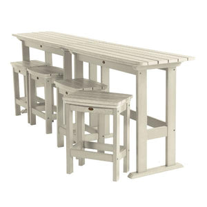 Lehigh 6pc Counter Height Balcony Set Dining Set Whitewash