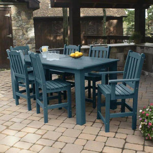 Lehigh 7pc Rectangular Counter Height Outdoor Dining Set Dining Set