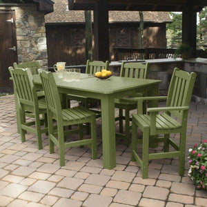 Lehigh 7pc Rectangular Counter Height Outdoor Dining Set Dining Set