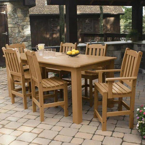 Lehigh 7pc Rectangular Counter Height Outdoor Dining Set Dining Set