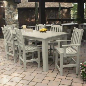 Lehigh 7pc Rectangular Counter Height Outdoor Dining Set Dining Set