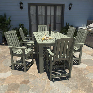Lehigh 7pc Rectangular Counter Height Outdoor Dining Set Dining Set