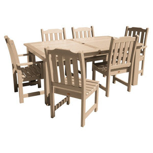 Lehigh 7pc Rectangular Outdoor Dining Set Dining Set