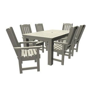 Lehigh 7pc Rectangular Outdoor Dining Set Dining Set Dining Height (72" x 42") / Harbor Gray