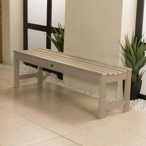 Lehigh Backless Synthetic Wood Picnic Bench Picnic Bench