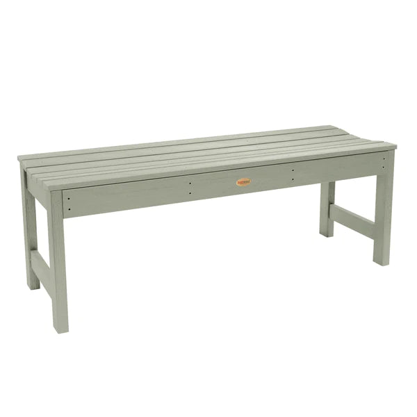 Lehigh Backless Synthetic Wood Picnic Bench Picnic Bench 4ft Wide Bench / Eucalyptus