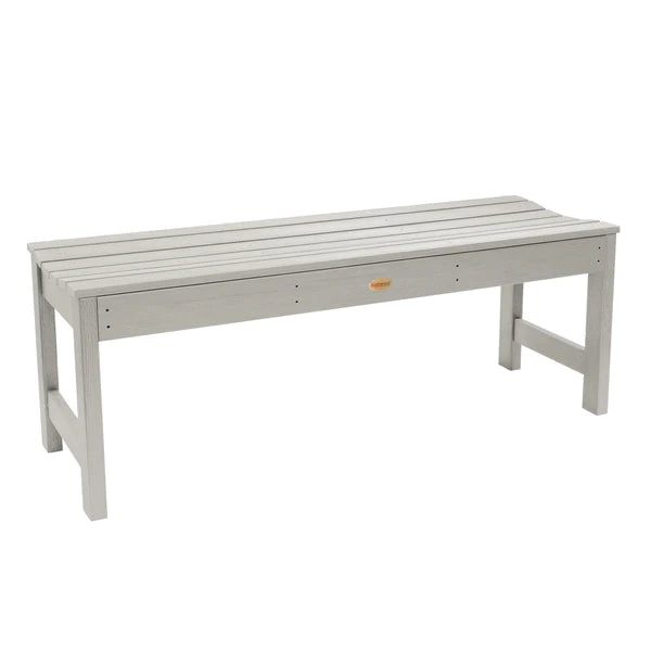 Lehigh Backless Synthetic Wood Picnic Bench Picnic Bench 4ft Wide Bench / Harbor Gray