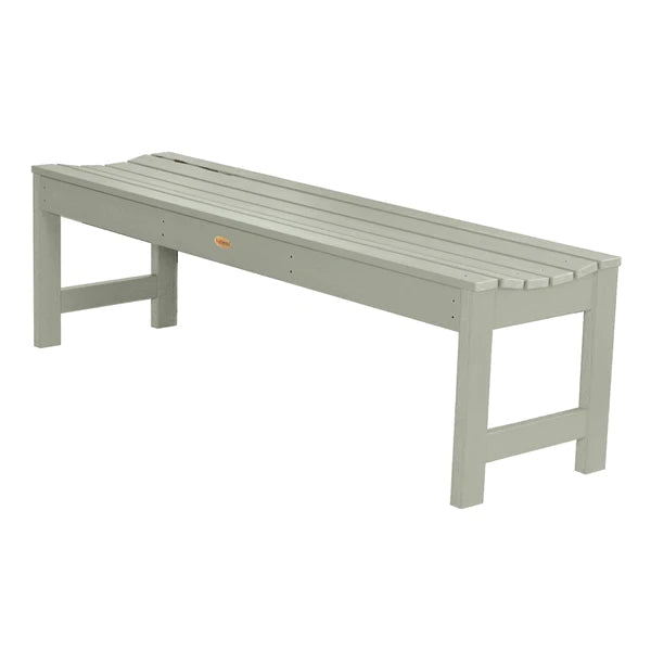 Lehigh Backless Synthetic Wood Picnic Bench Picnic Bench 5ft Wide Bench / Eucalyptus