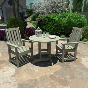 Lehigh Collection 3pc Round Patio Dining Set Dining Set