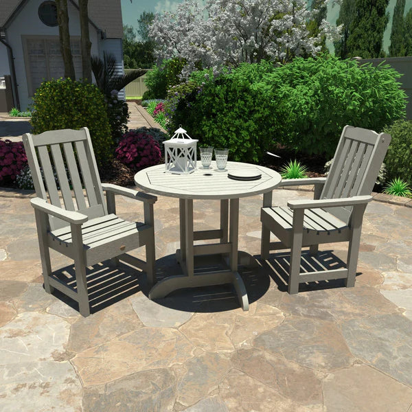 Lehigh Collection 3pc Round Patio Dining Set Dining Set
