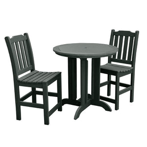 Lehigh Collection 3pc Round Patio Dining Set Dining Set Charleston Green