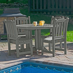 Lehigh Eco-friendly 5pc Patio Outdoor Round Dining Set Dining Set
