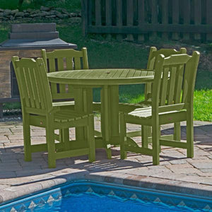 Lehigh Eco-friendly 5pc Patio Outdoor Round Dining Set Dining Set