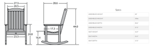 Lehigh Outdoor Rocking Chair Rocking Chair