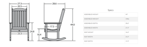 Lehigh Outdoor Rocking Chair Rocking Chair