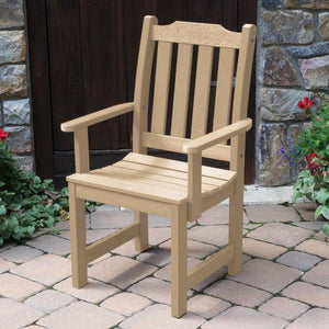 Lehigh Recycled Plastic Outdoor Dining Armchair Dining Chair